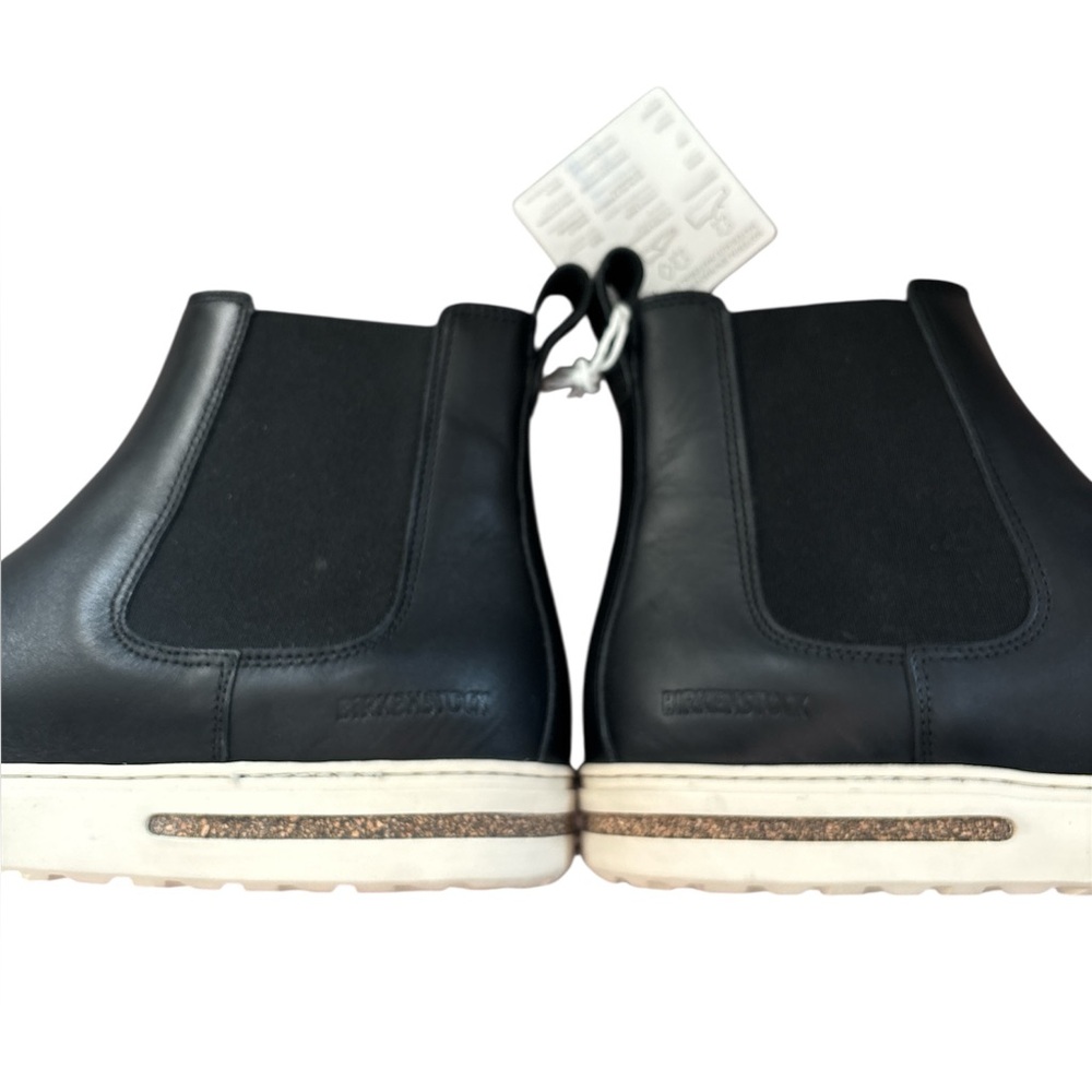 41N Birkenstock Bend Chelsea Boots Black Leather NWT - Picture 3 of 12